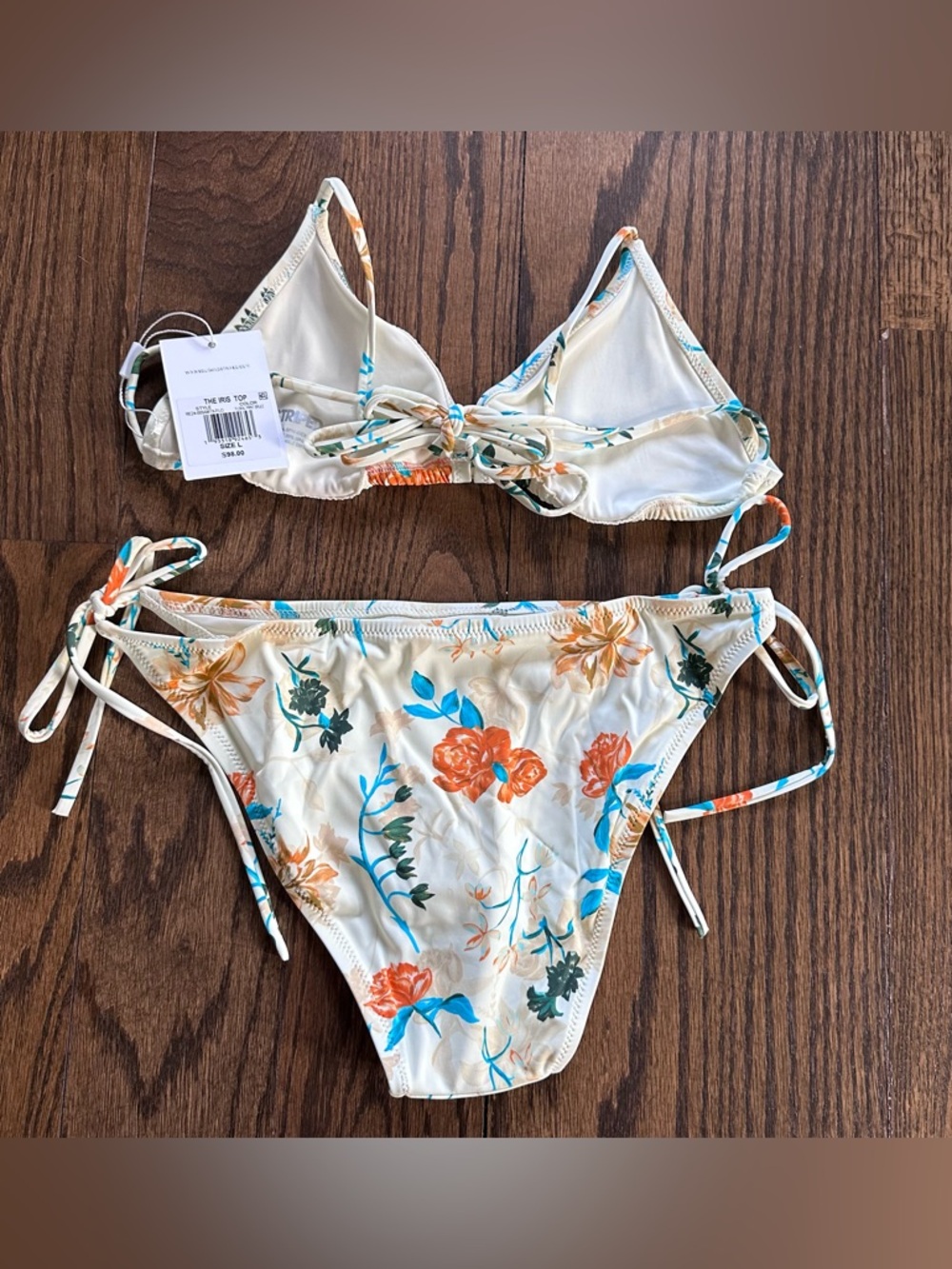 Solid & Striped Iris Bikini Set, in Brule Multi Floral, NWT - Picture 5 of 14
